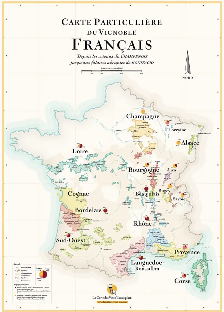 Les cartes des Vins en France 
